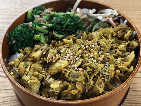 スパイシー⭐カレー味のサバ缶そぼろ